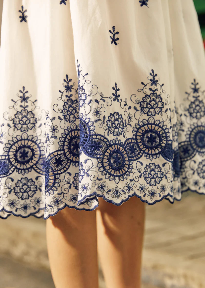 lilia-Summer Garden Eyelet Skirt