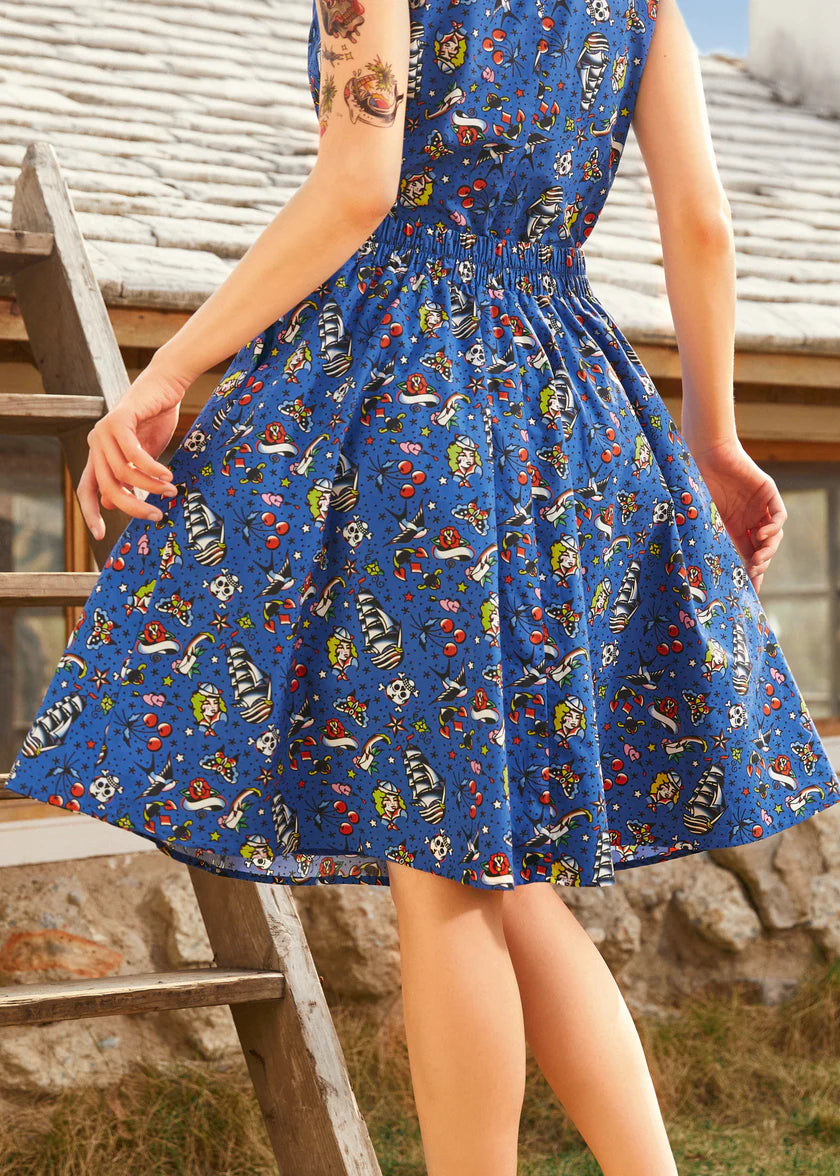 lilia-Sailor Flare Skirt